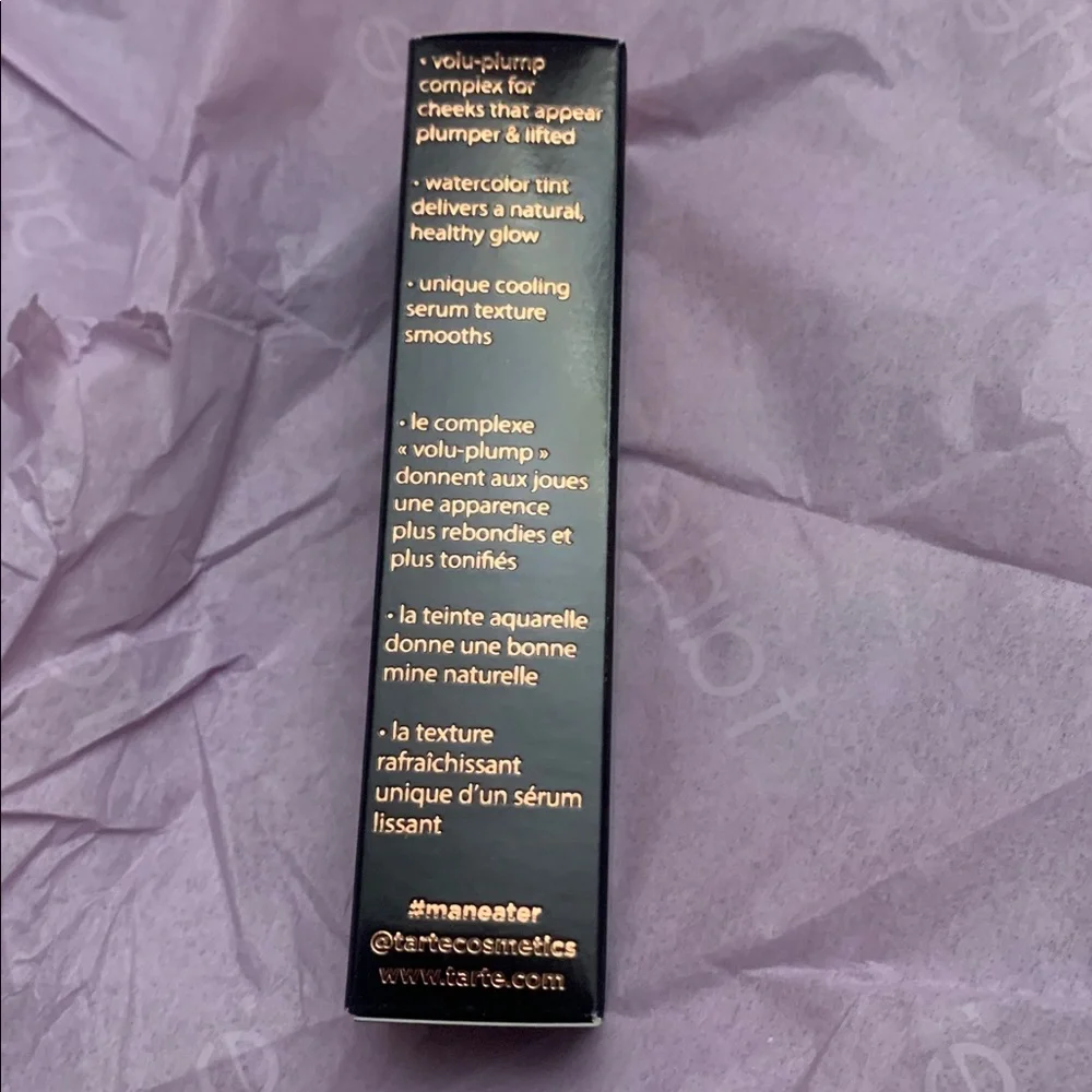 Tarte Maneater Blush & Glow Lip Gloss in Vibrant Pink strawberry